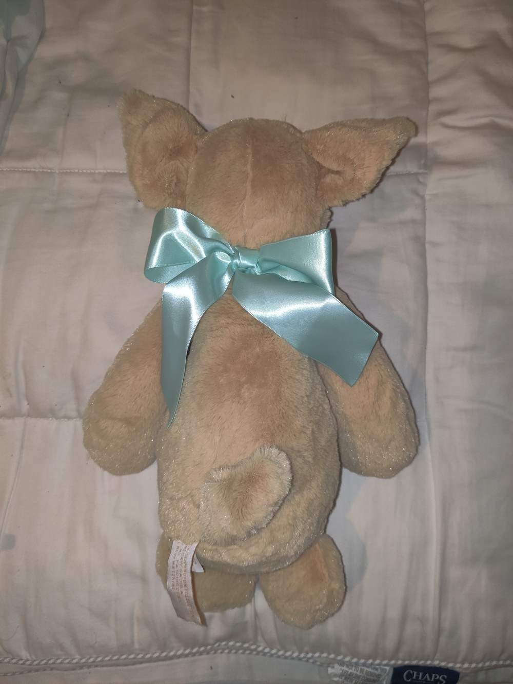 The Bearington Collection Chihuahua with Light Blue Ribbon - Picture 3 of 5